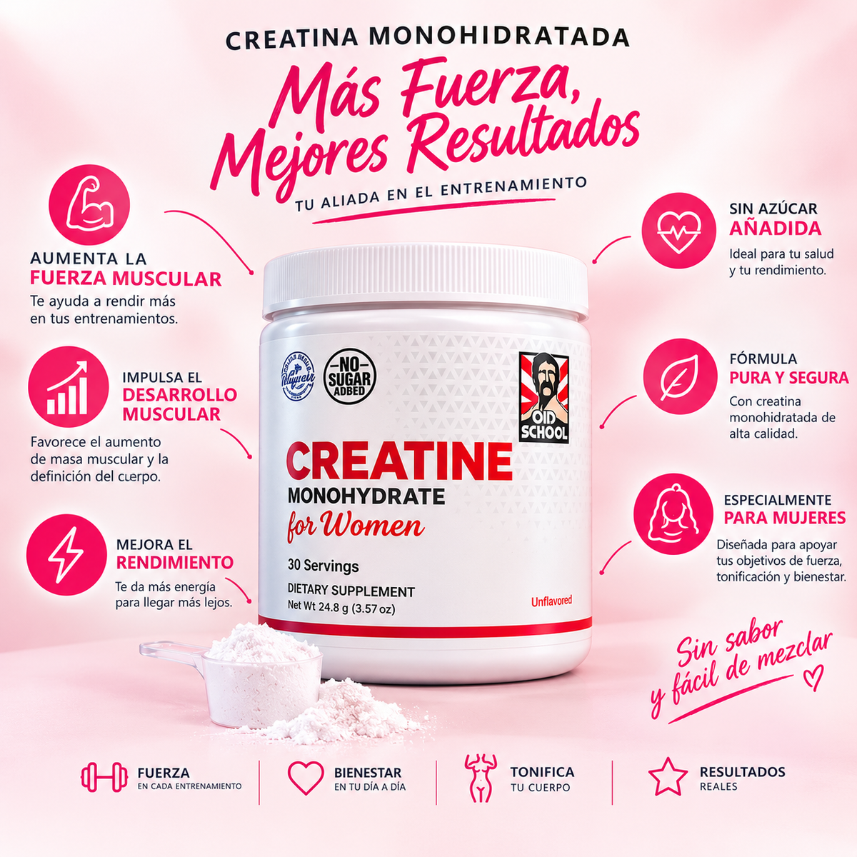 Suplemento Creatina para Mujeres