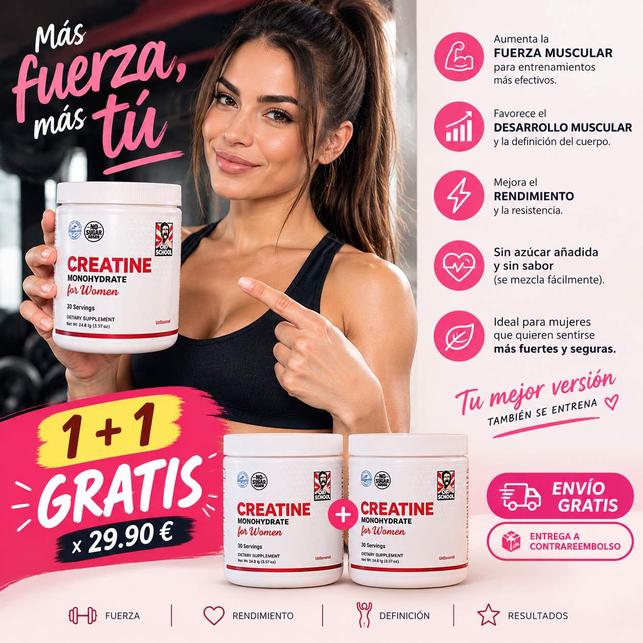 Suplemento Creatina para Mujeres