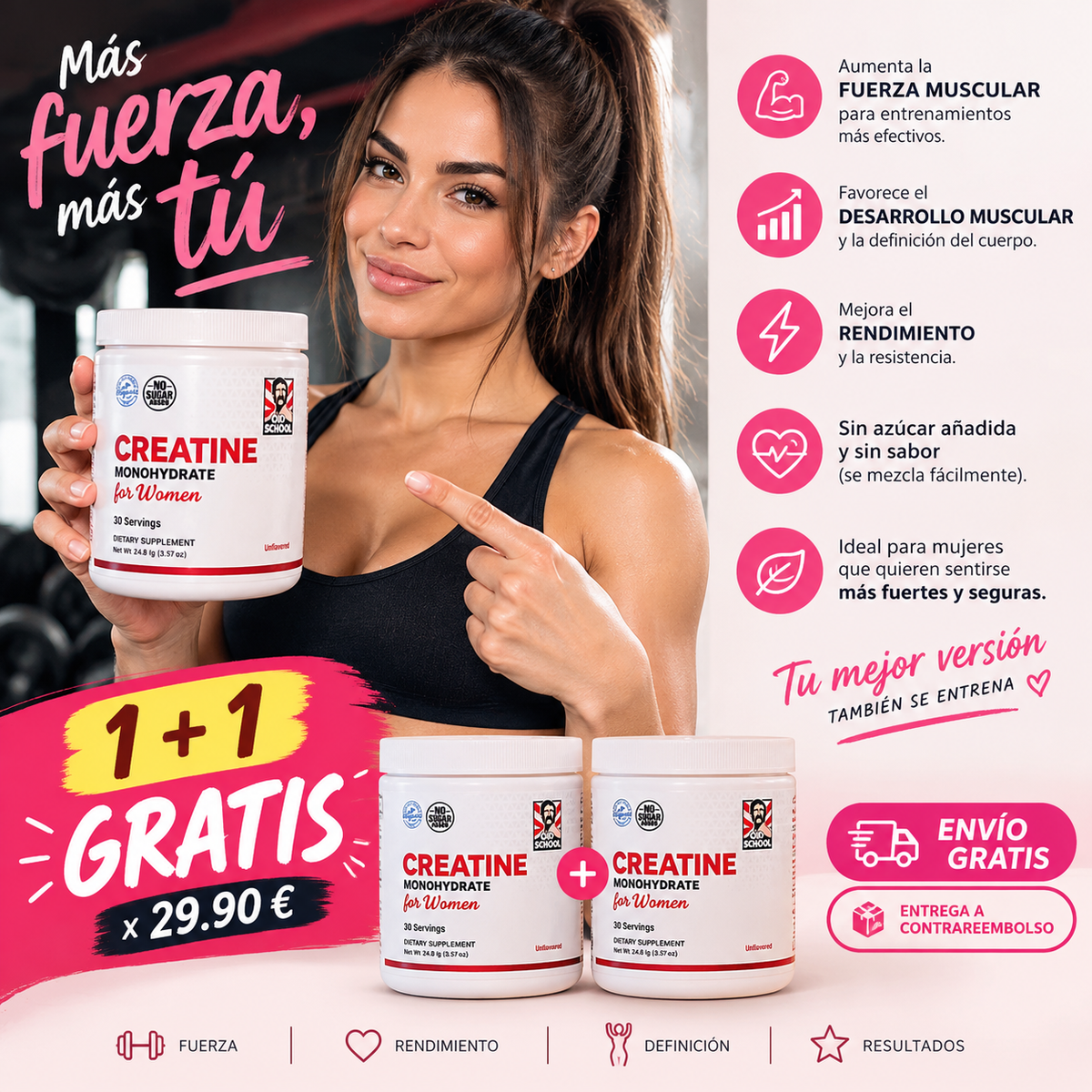 Suplemento Creatina para Mujeres